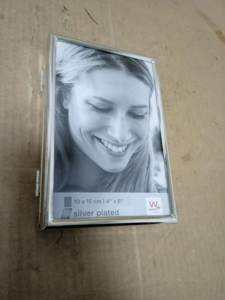 Walther Design Picture Frame Silver 3x10x15cm Chloe Portrait Frame WD315S