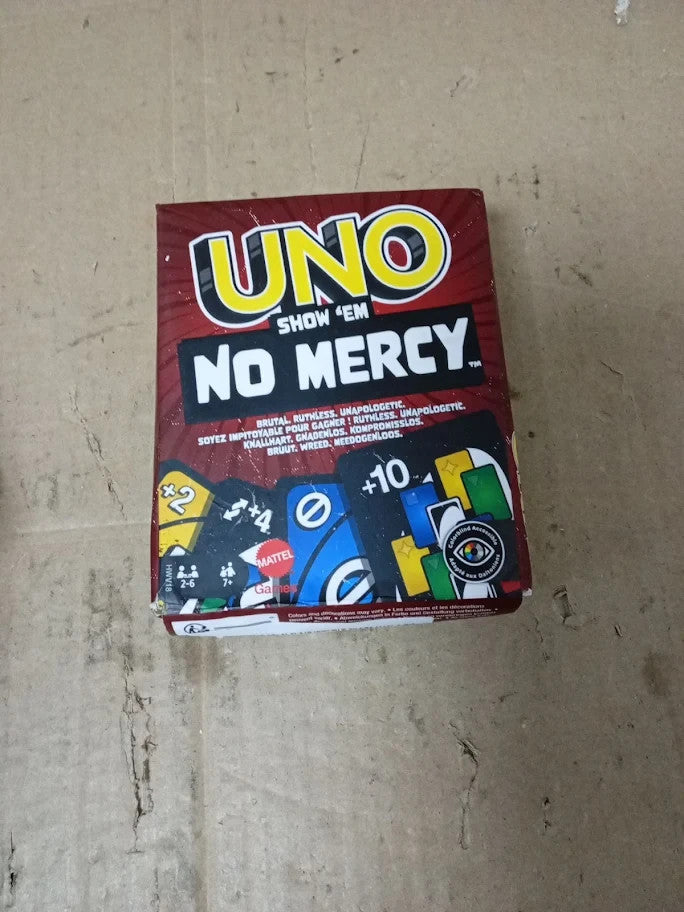 Mattel Games Uno Show No Mercy Card Game Kids Adults Family Parties Travel  7+