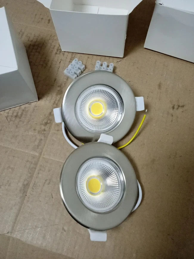 Wondlumi LED Recessed Ceiling Lights Dimmable 7W Ultra Slim COB Cool White