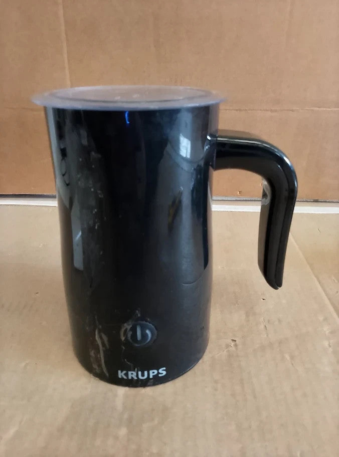 Krups Electric Milk Frother One Touch Control Hot Cold Foam Non Stick 15x20.5cm