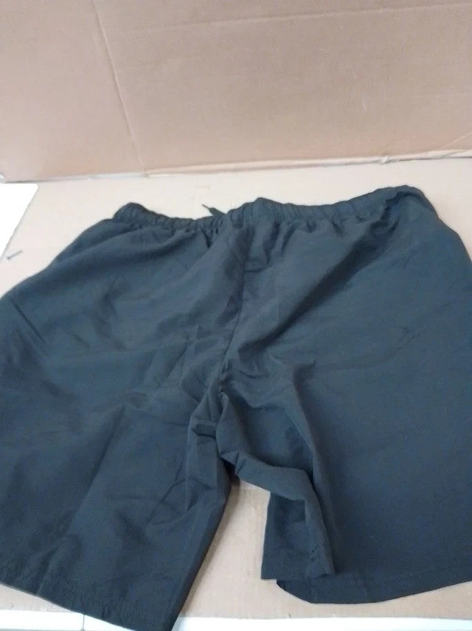 Slazenger Mens Woven Shorts 100 Polyester Elasticated Waistband Black 3XL New