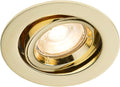 Knightsbridge Recessed Spotlight Tilt Twist Lock Downlight Brass 230V New