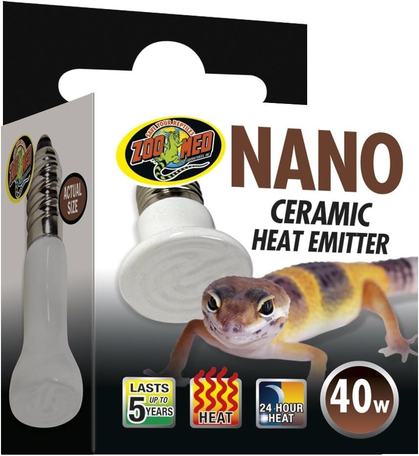 ZooMed Nano Ceramic Lamp Heat Source Emitter 40watts Full Spectrum E27 New