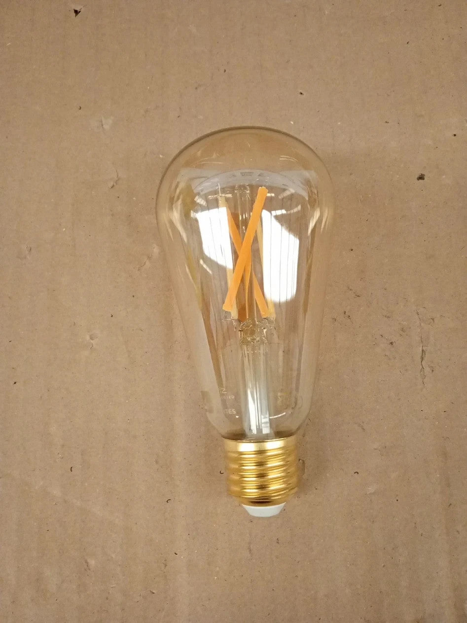 4lite Smart Wiz Connected LED Bulb Amber Filament ST64 E27 Screw WiFi 7W New