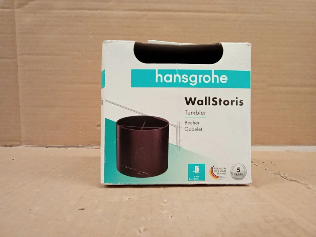 Hansgrohe WallStoris Tooth Brush Holder Bathroom Accessory Matt Black 2792167