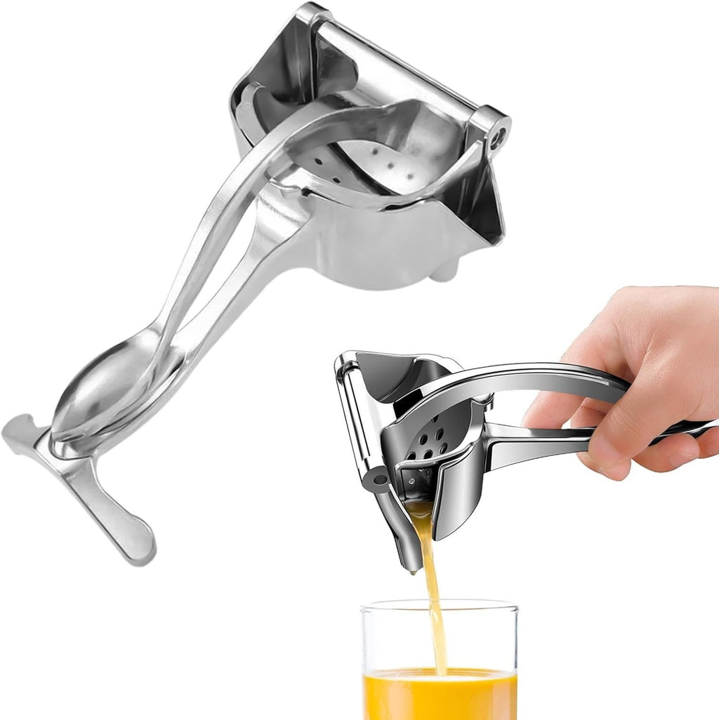 Juicer Manual Stainless Steel Hand Press Multifunctional Kitchen Tool Silver