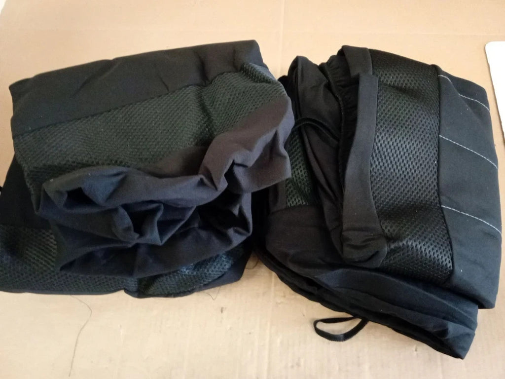 Sakura SS5397 Car Seat Headrest Covers Carnaby Black Universal Full Set New
