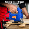 SORAKO 600W Corded Jigsaw Wood Metal 800-3000SPM 6Speeds +3 Orbital New