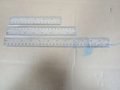 Moxyoy Plastic Ruler Set 30cm 20cm 15cm Clear Ruler Kit Transparent Straight