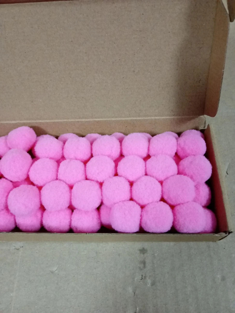 Sourcing Map Pom Felt Balls Felting Fabric 2cm 20mm Pink Home Crafts Project New