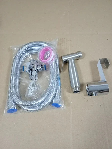 Home Handheld Bidet Baby Toilet Set Faucet Spray Hose Fitting Perfect New