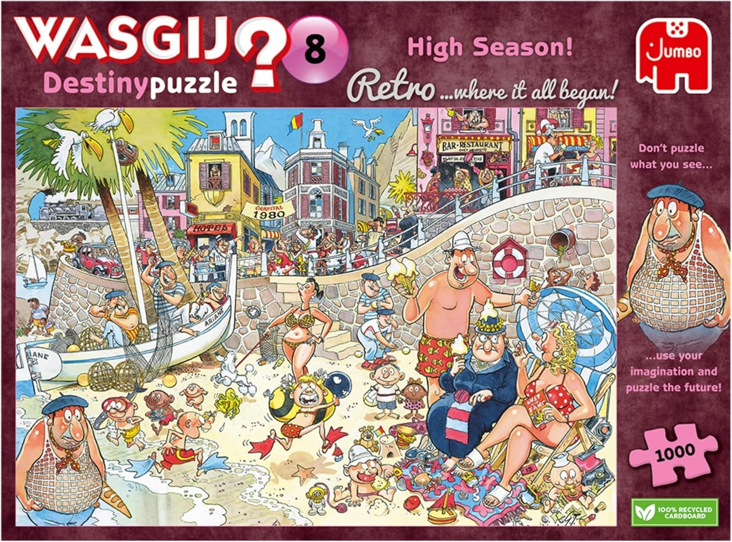 Wasgij Retro Destiny 8 High Season 1000pcs Jigsaw Puzzles Adults 68x49cm 14+ New