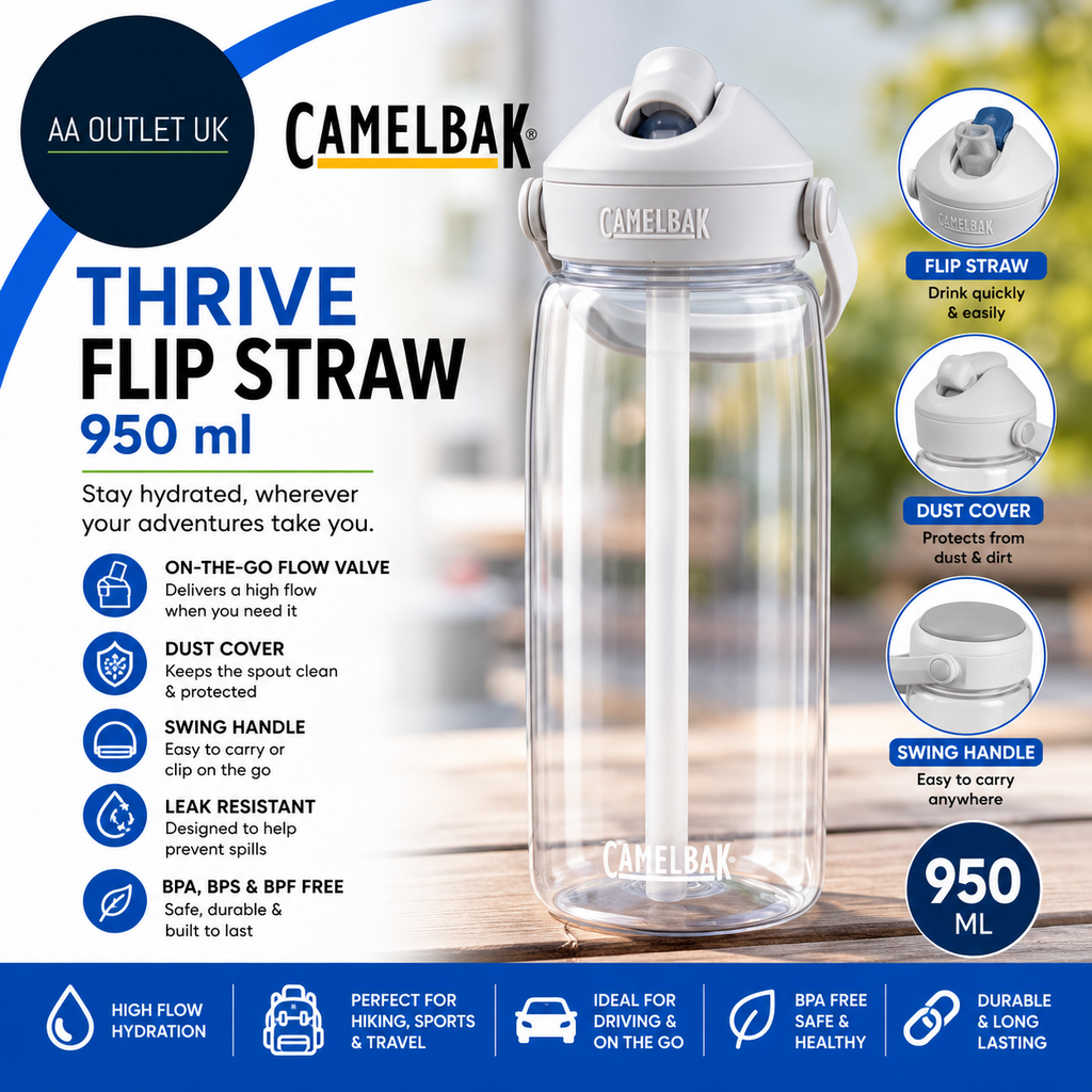 Camelbak Thrive Flip Straw 960ml Sport Bottle On The Go Flow Valve