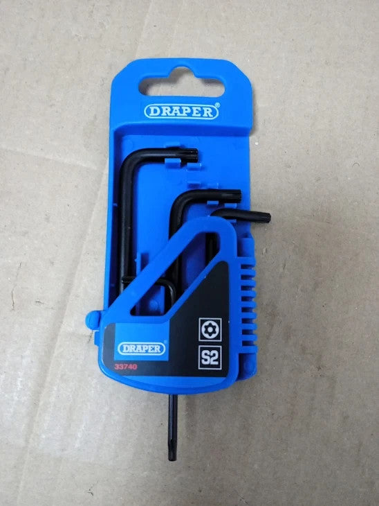 Draper 33740 TX Star Security Key 4 Piece Set Durable Hardened Tempered