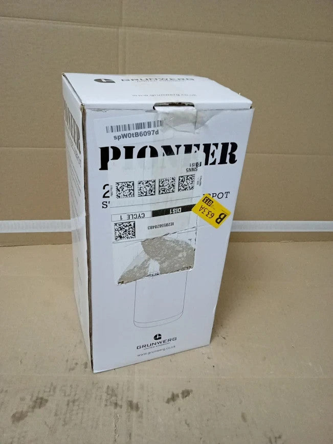 Pioneer 2.2L Stainless Steel Push Pump Airpot Leakproof Flask Hot Cold Grey