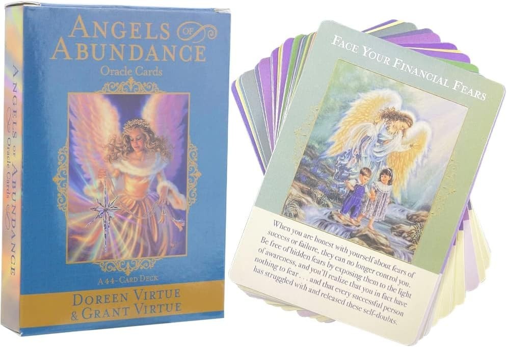 Zowubnk Oracle Cards Deck Tarot Angels Abundance Cards Set Beginners 44 A New