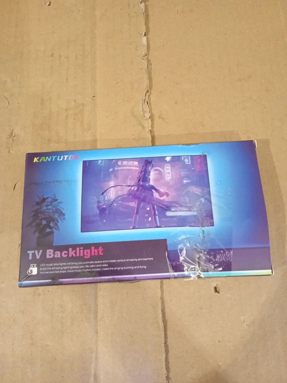 KANTUTOE TV Lights 4m RGB LED Strip Lights 32-55in Music Sync Bluetooth App
