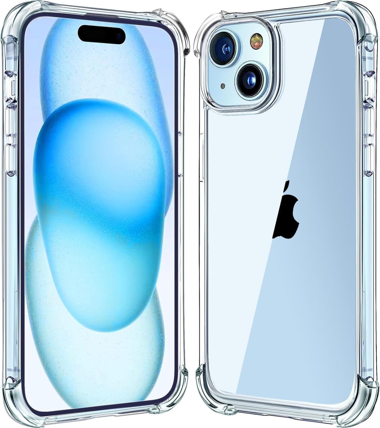 Melomon Clear Case Apple iPhone 15 6.1in Shockproof Airbag Drop Protection New
