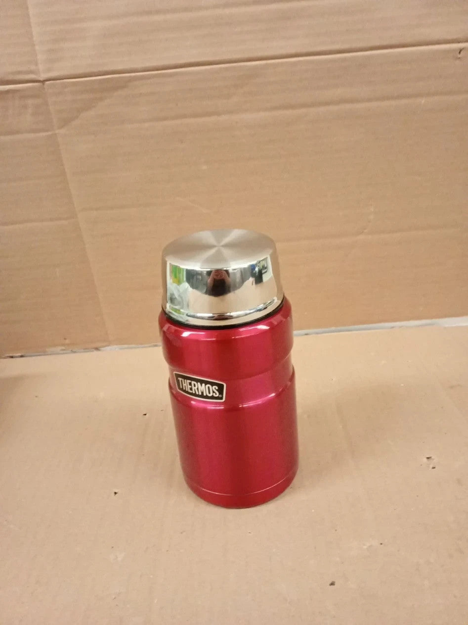 Thermos Stainless King Raspberry Pink Food Flask 710ml 14h Hot 24h Cold Thermal