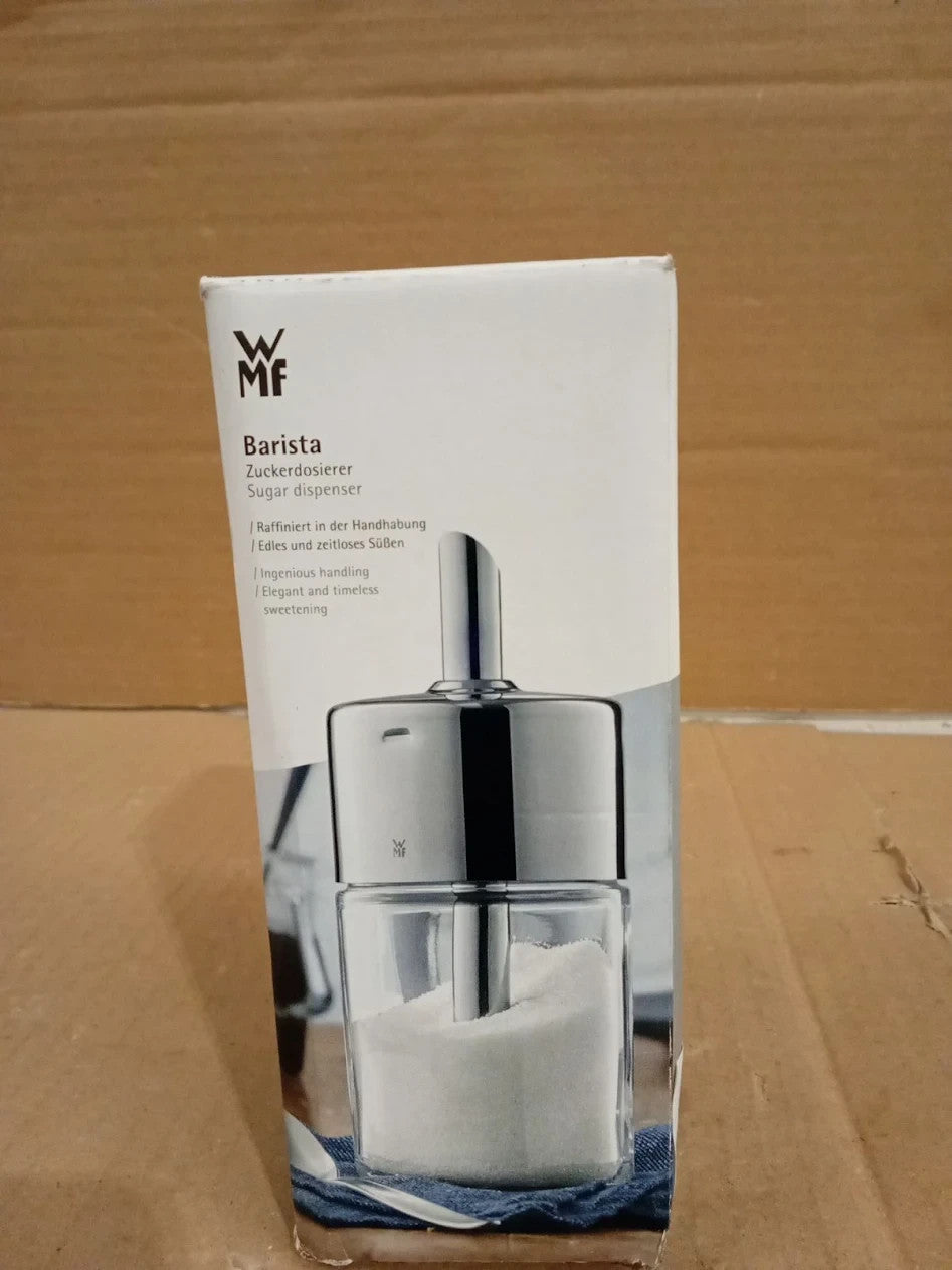 WMF 240ml Barista Sugar Dispenser Silver Stainless Steel 15cm Dispenser Height