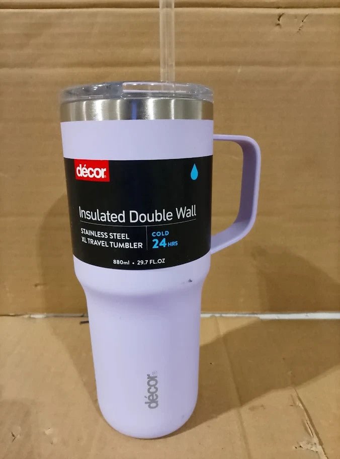 Decor Stainless Steel XL 880ml Tumbler Vacuum Insulated Superior Thermal