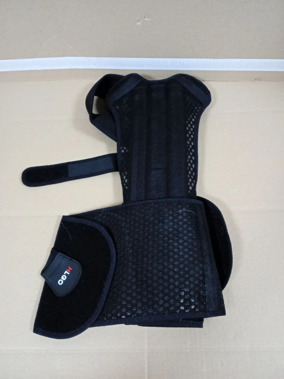 HLGO Posture Corrector Women Men Back Brace Support Spine Align XXL Black