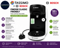 Tassimo by Bosch Finesse Classic Friendly Pod Coffee Machine TAS1640GB 0.7L