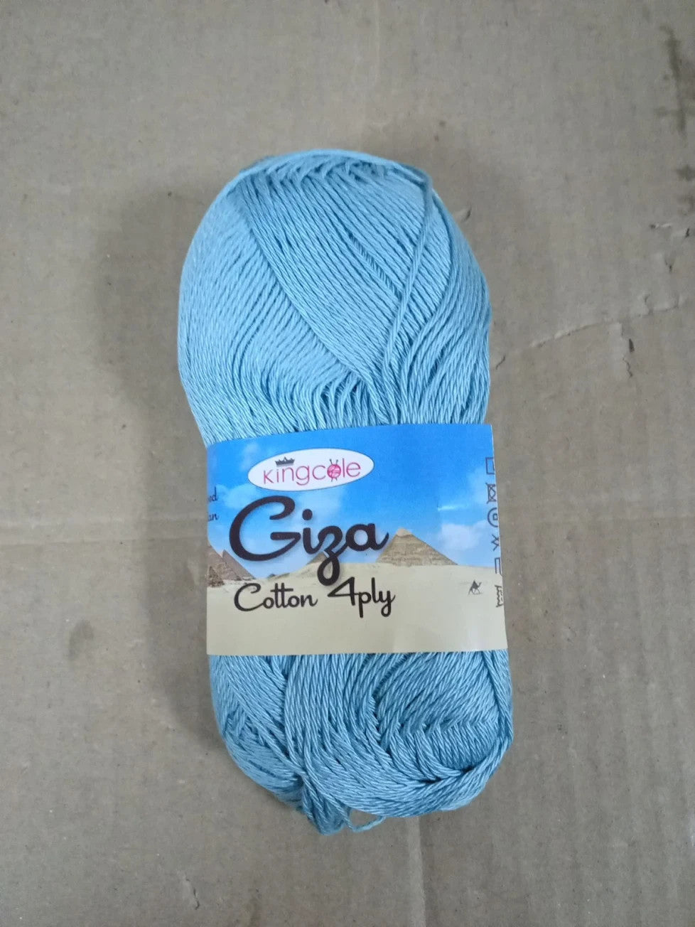 King Cole Giza 100% Cotton 4 Ply 50g Knitting Crochet Yarn 175 Yards 158m New