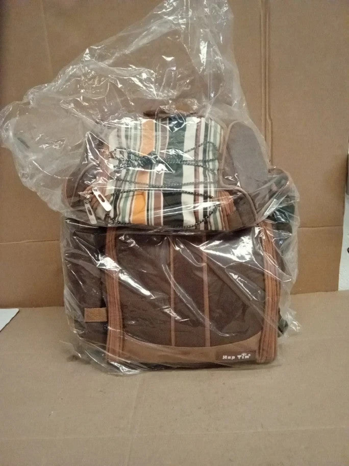 Hap Tim Picnic Basket Backpack 4 Person With Insulated Leakproof Cooler Bag New