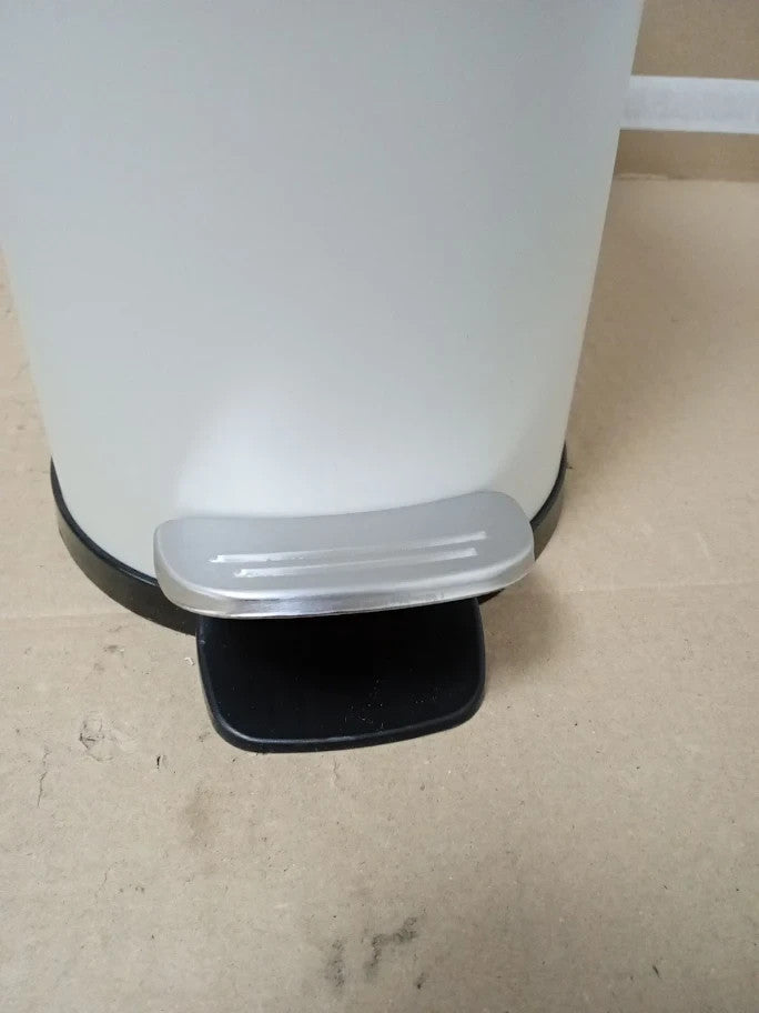Beldray Bathroom Pedal Bin 5Litre Small Toilet Bin Soft Closing Lid Grey