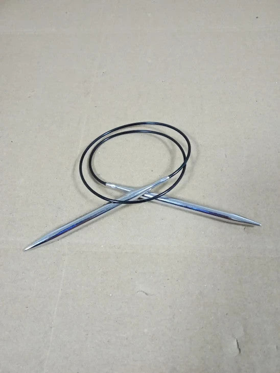 KnitPro Nova Fixed Circular Needles 20in 50cm 5.50mm Silver Rund New