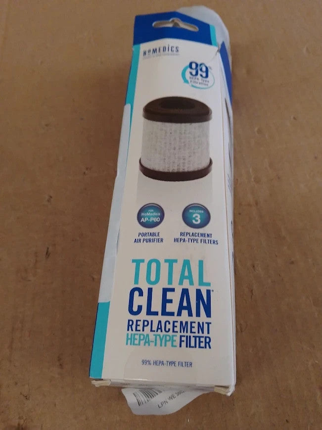 Homedics Total Clean 3 In 1 HEPA Air Purifier Filter Replacement APP60BK 3pc New