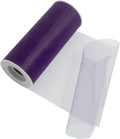 Occasions Organza Polyester Tulle Mesh Net Roll 23mx15cm Plum Modern Solid New