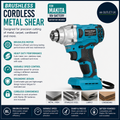 Brushless Cordless Metal Shear Makita 18V Battery Heavy Duty Electric Scissors