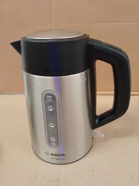 Bosch Designline Plus TWK4P440GB Stainless Steel Cordless Kettle 1.7L