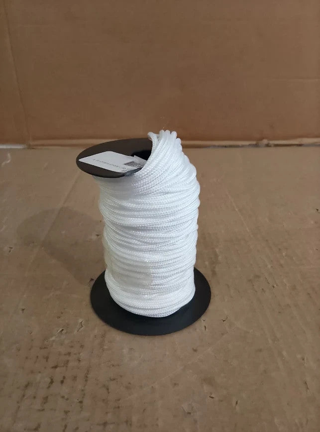 Ipea White Nylon Blind Braid 50m Cord Roman Blinds Valances Shutters Accessories