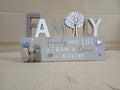 Lesser & Pavey Family Standing Plaque Home Office Gift Decor Lovely Durable