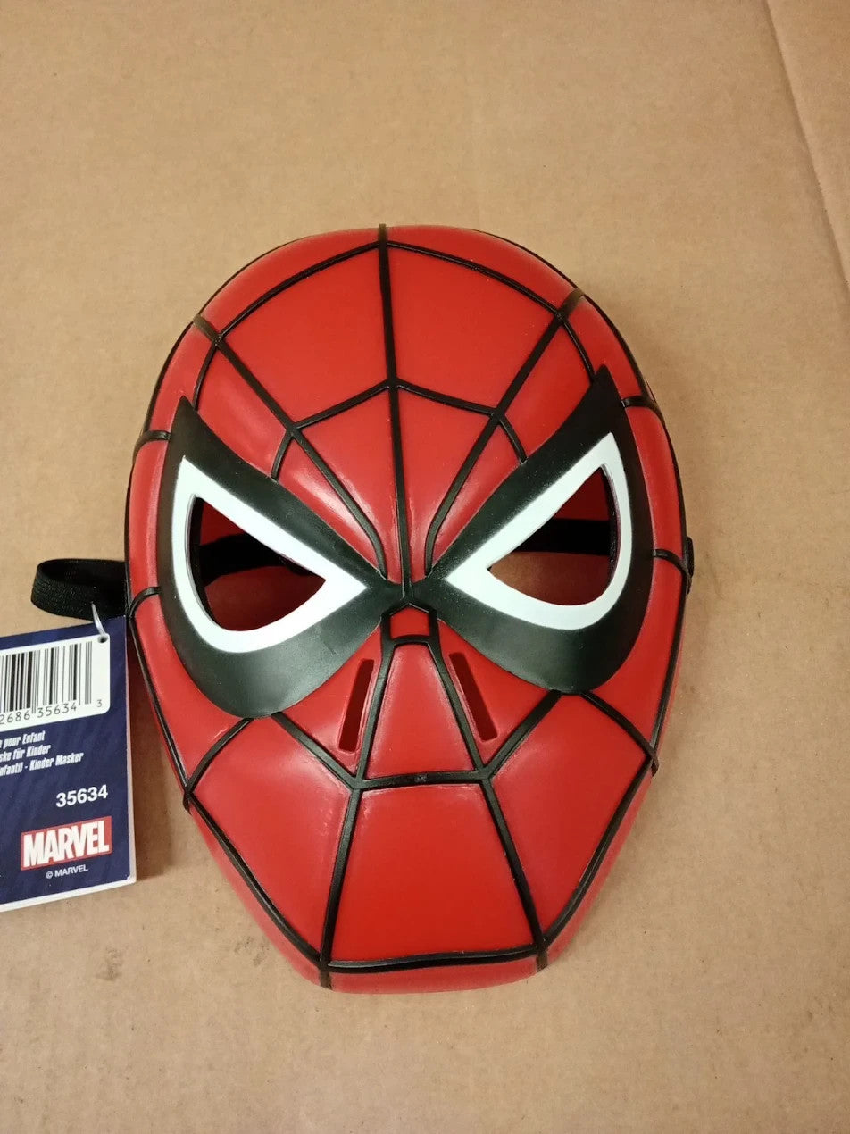 Rubies Official Spiderman 1/2 Mask Moulded Child One Size Red Halloween