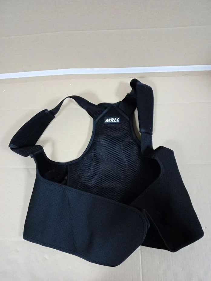 Back Support Brace Posture Corrector Adjustable Shoulder Lumbar Belt Large New