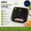 Pifco 750W Non Stick Sandwich Maker Electric Toaster Cool Touch Handle