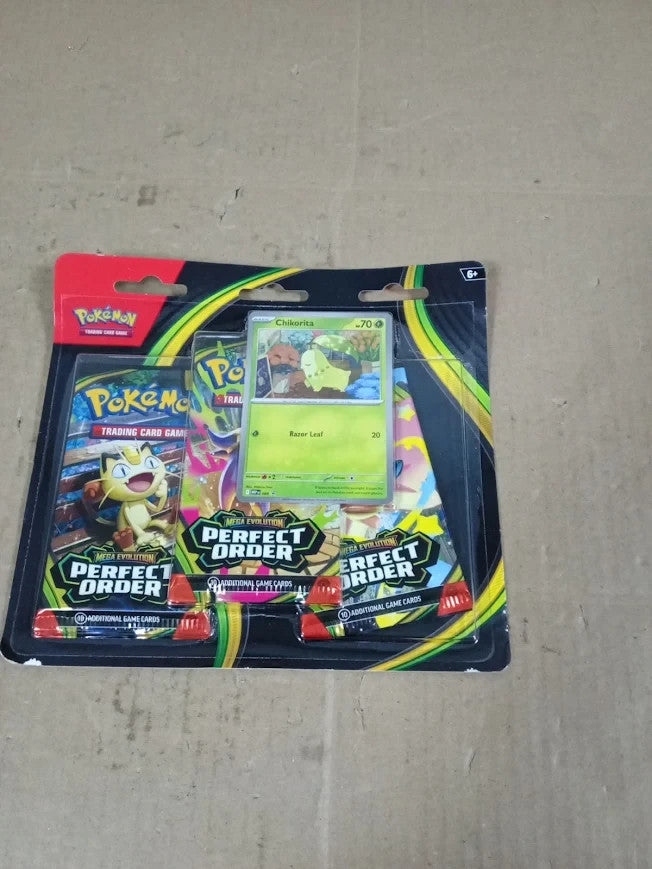 Pokemon TCG Mega Evolution Perfect Order Triple Pack Foil Promo Card New