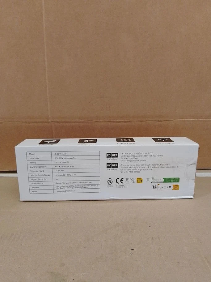 Yicaizi Security Lights Outdoor Motion Sensor 233LED 360 Rotatable 3 Heads New