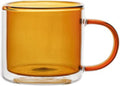 Soulnioi 300ml Colored Double Walled Glass Coffee Mugs Glass Water Cup New