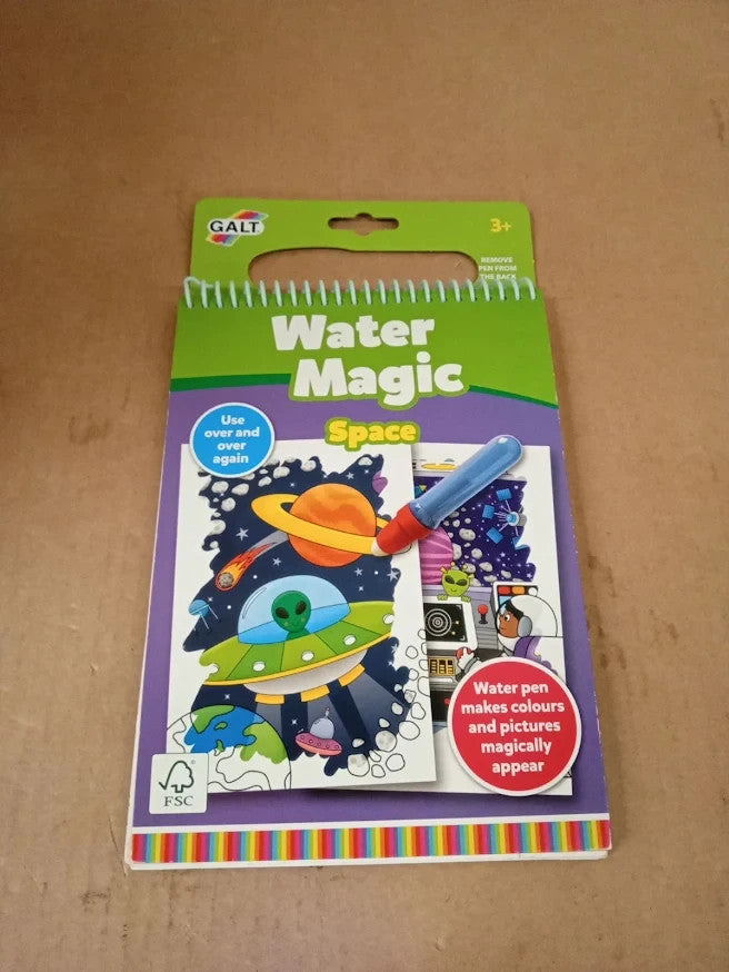 Galt Water Magic Space Reusable Colouring Book Water Pen Age 3+ Design New