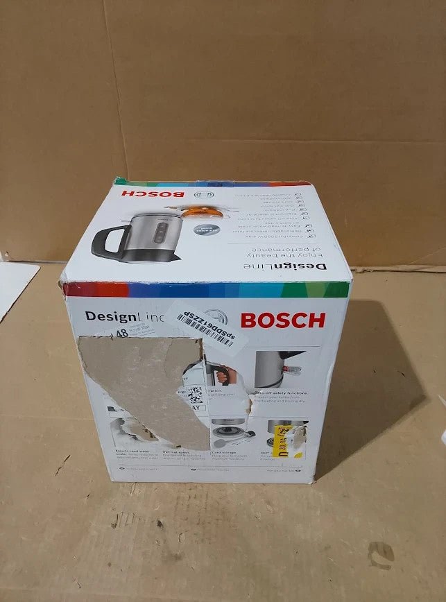 Bosch DesignLine Plus TWK4P440GB Stainless Steel Cordless Kettle 1.7L 3000W