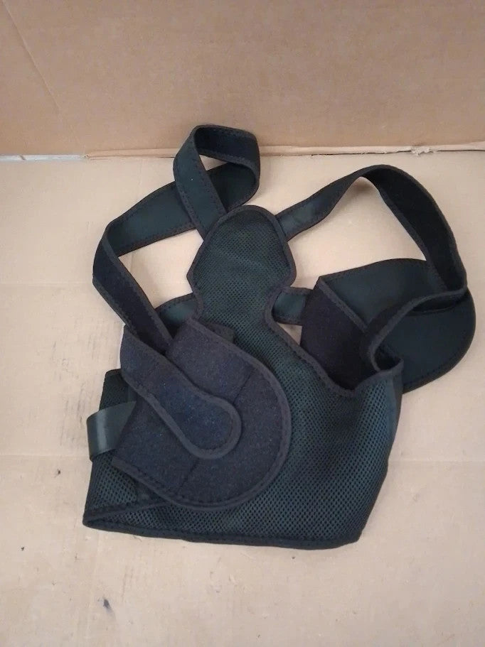 Aollop Posture Corrector Unisex Elastic Adjustable Lumbar Belt Strap Medium