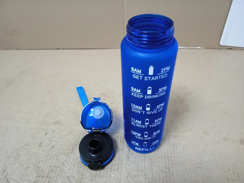 Roe Tenpo Water Bottle 1L Sports Water Bottle Time Markings Bpa Free