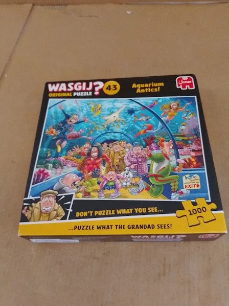 Wasgij Original 43 Aquarium Antics Unique 1000pcs Jigsaw Puzzle Adults New