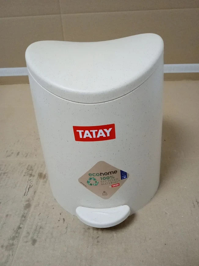 Tatay Bathroom Bin Standard Pedal 3L Practical Functional Design 19x21.8x22.1cm