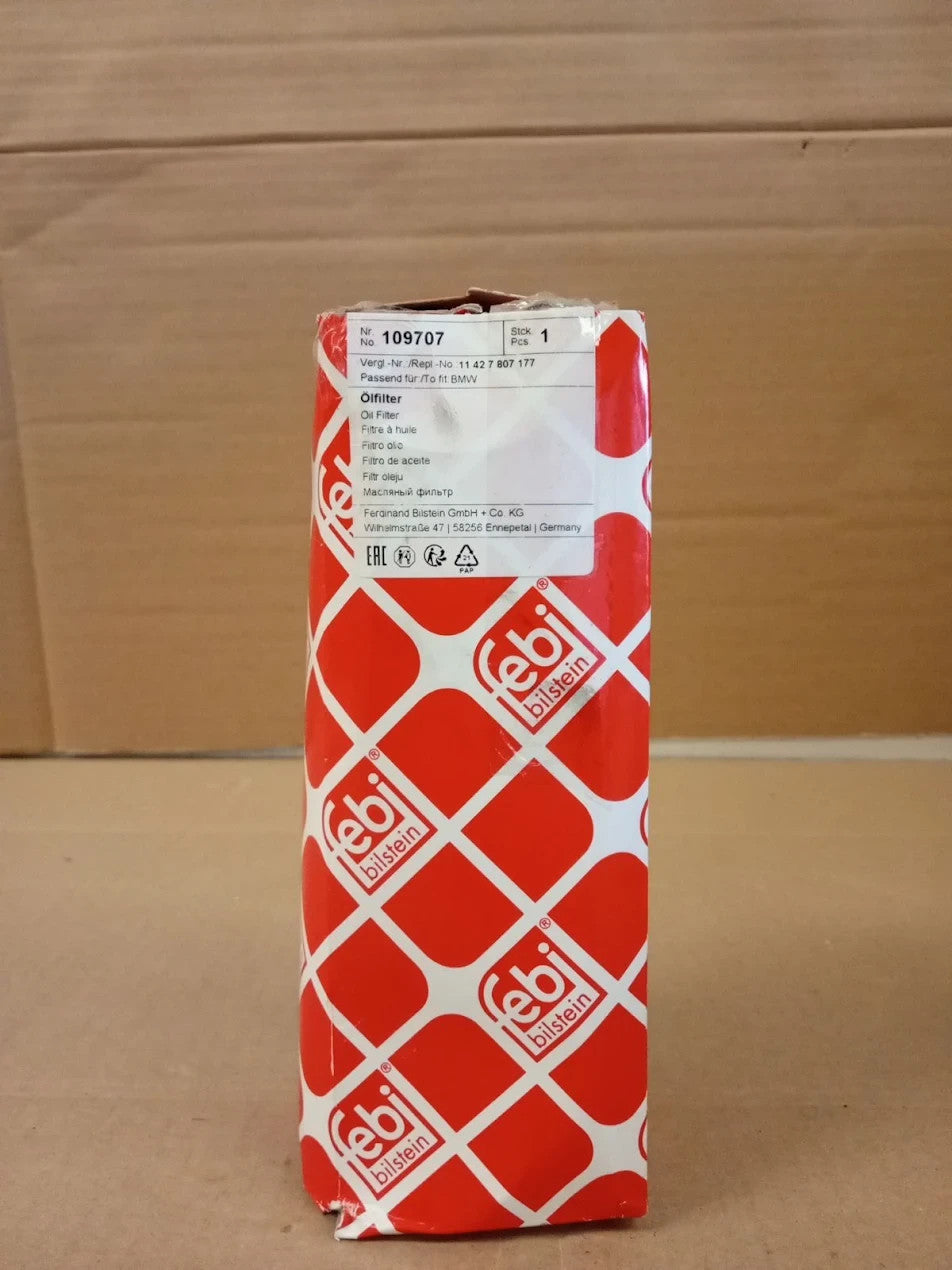 Febi Bilstein 109707 Oil Filter With Seal Rings 1 Unit Car Replacement Part New
